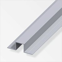 Alfer - Quadrat-U-Profil 19,5 x 55,5 x 1000 mm Aluminium Aluminiumprofil u Schiene von ALFER