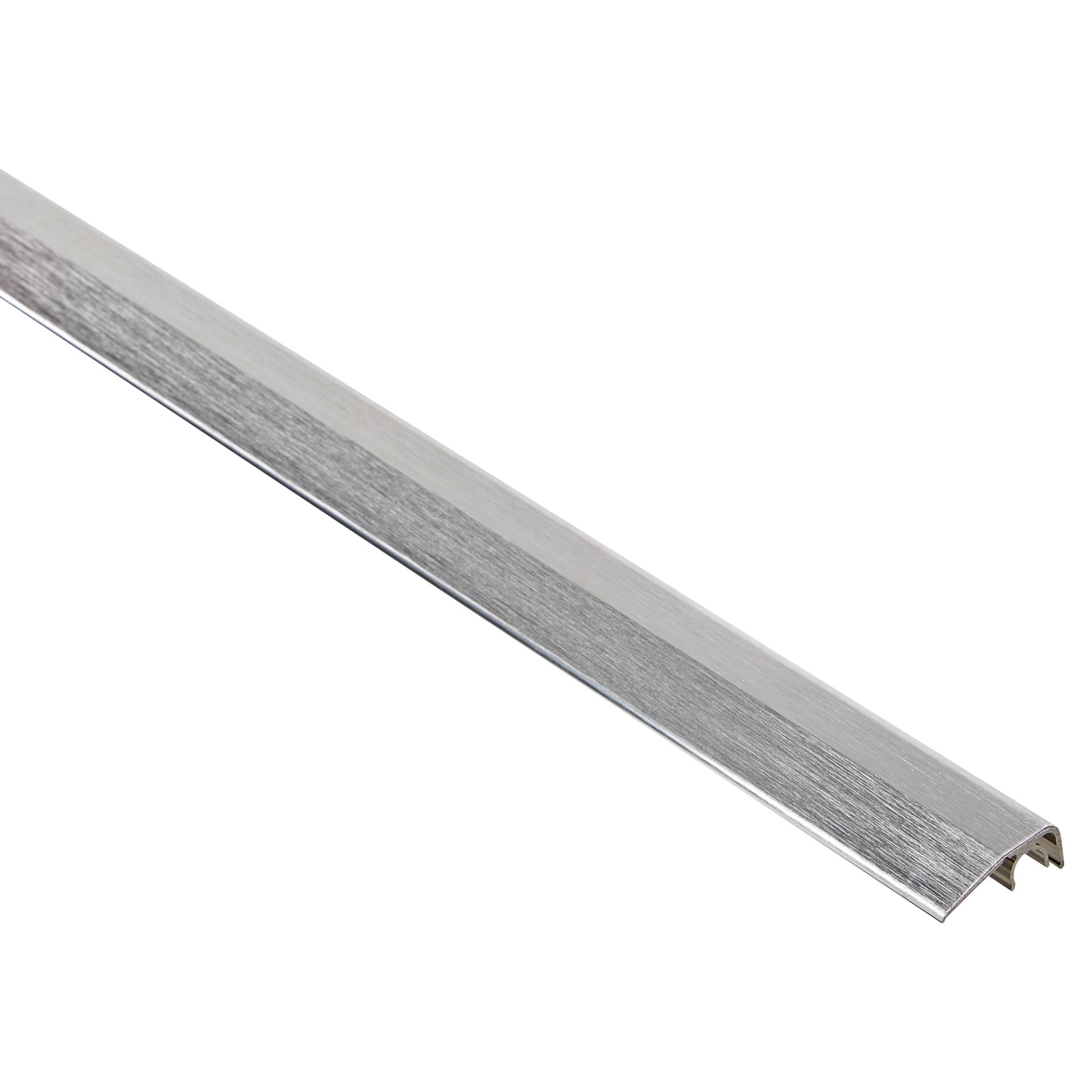 alfer Abschlussprofil 'clipstech®' Aluminium silber 1000 x 12,5 mm von ALFER