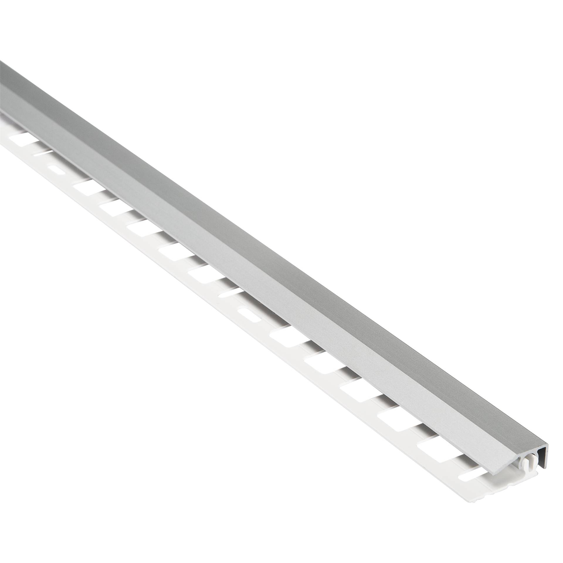 alfer Abschlussprofil 'clipstech®-mini' Aluminium silber 1000 x 19,5 mm von ALFER