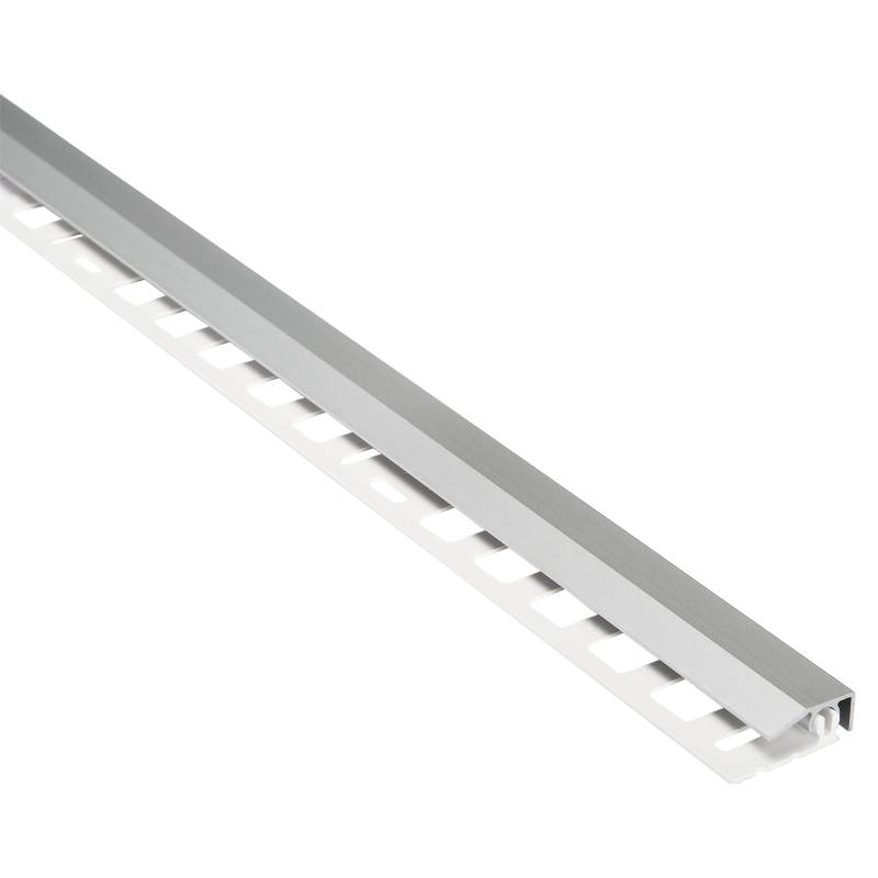 alfer Abschlussprofil 'clipstech®-mini' Aluminium silber 1000 x 19,5 mm von ALFER