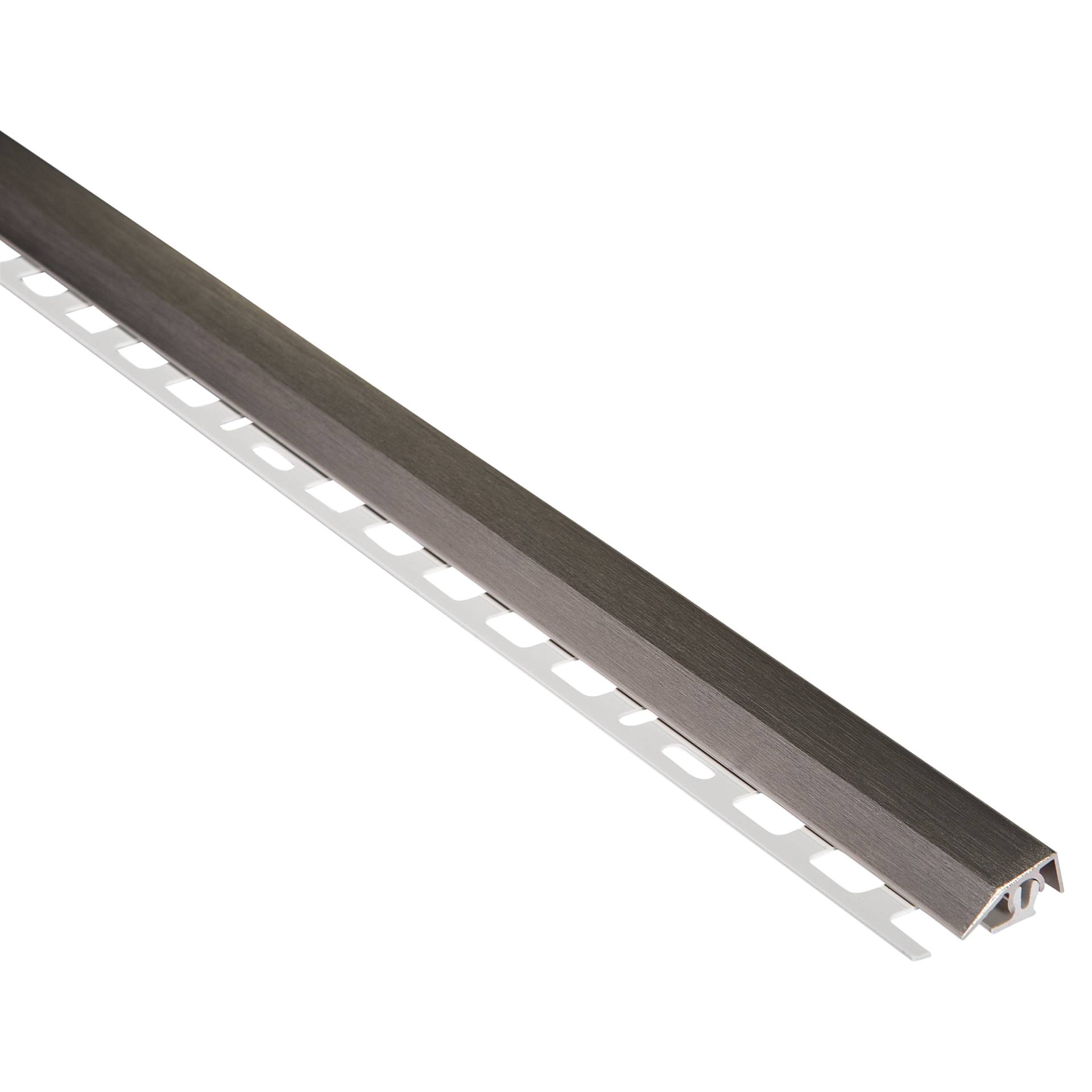 alfer Abschlussprofil 'clipstech®-mini' Aluminium silber 1000 x 19,5 mm von ALFER