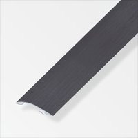 alfer Ausgleichsprofil 1 m, 38.5 x 7.5 mm Alu eloxiert gebürstet dunkelgrau Profil von ALFER