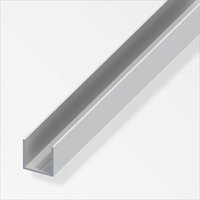 Alfer - Quadrat-U-Profil 23,5 x 23,5 x 2500 mm Aluminium Aluminiumprofil u Schiene von ALFER