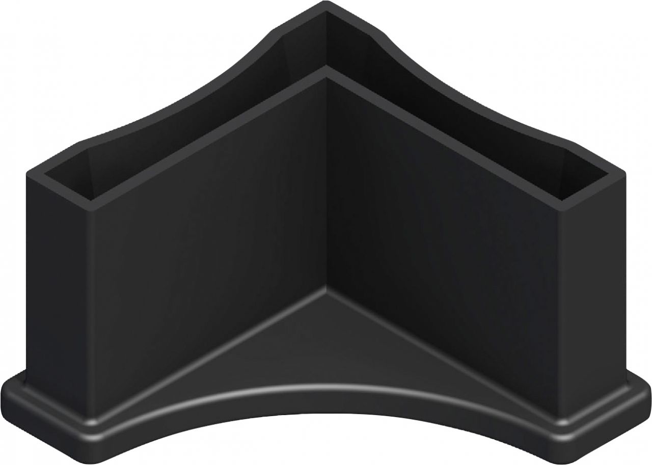 alfer Regalfuß 23.5 mm 23.5 mm PVC (Kunststoff) glatt schwarz von ALFER