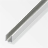 alfer U-Profil 15,9 x 18 x 2000 mm silber Profil Aluminiumprofil U Schiene von ALFER