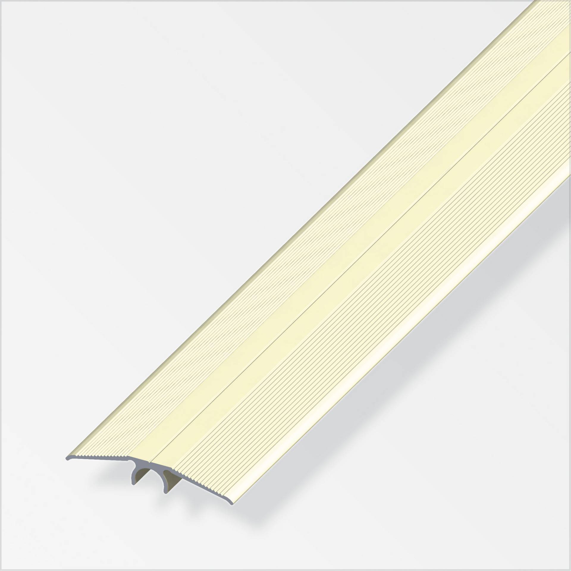 alfer Übergangsprofil 'clipstech®' Aluminium champagner 2000 x 46 mm von ALFER