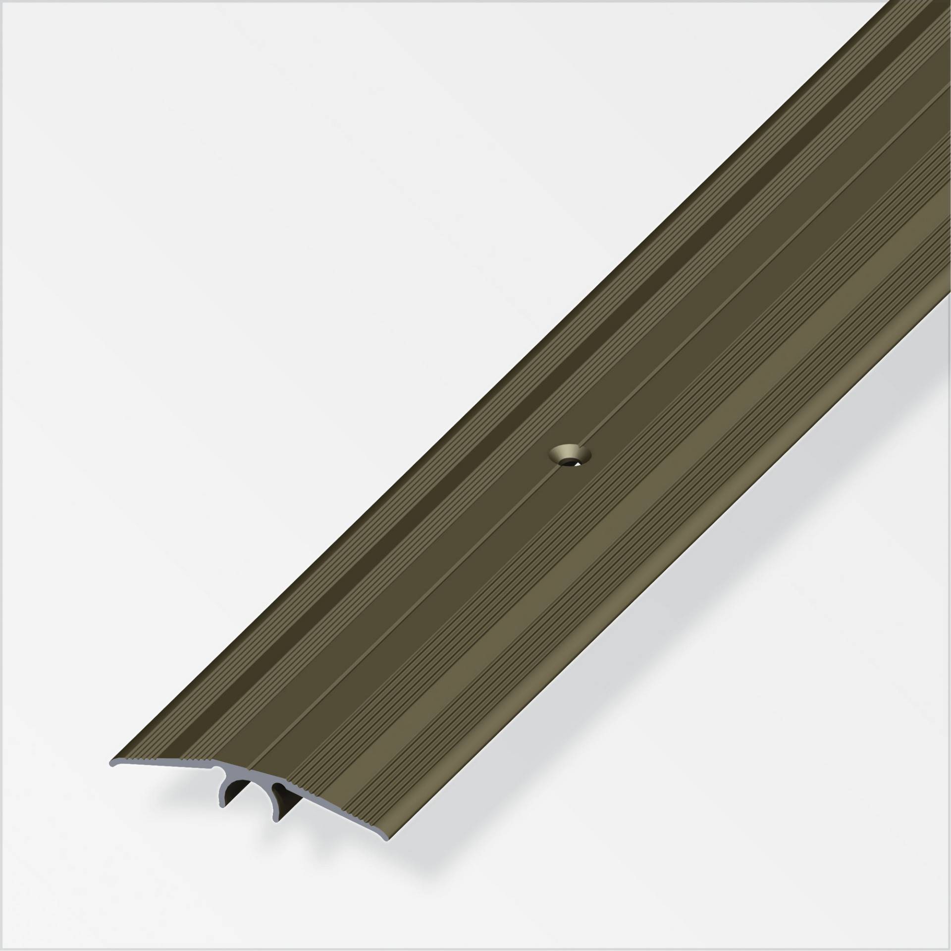 alfer Übergangsprofil 'clipstech®-plus' Aluminium bronzefarben 1000 x 46 mm von ALFER