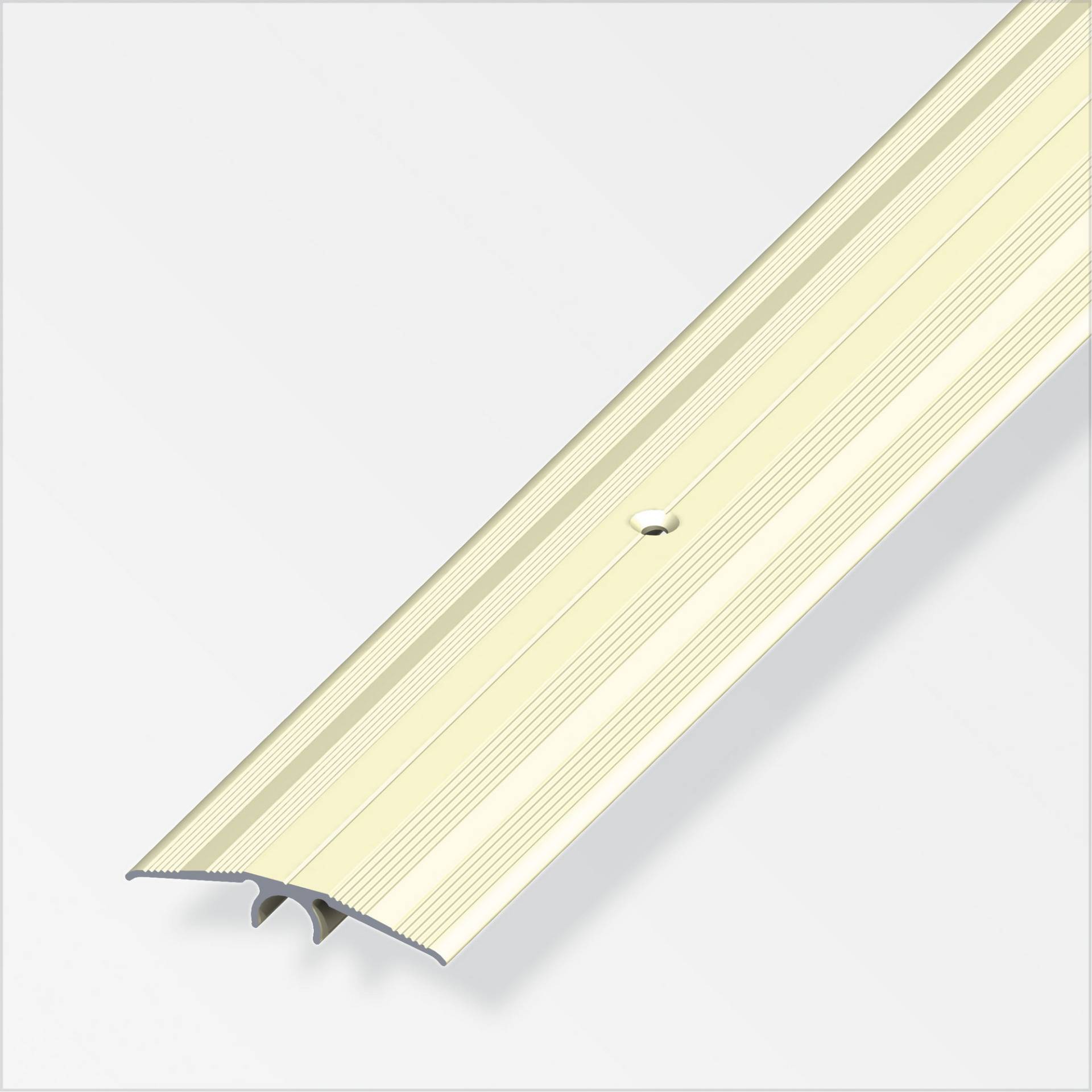 alfer Übergangsprofil 'clipstech®-plus' Aluminium champagnerfarben 1000 x 46 mm von ALFER