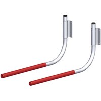 alfer Universal-Fahrradhalter, gummiert 550 x 270 mm Aluminium rot gummiert Regalhalter alfer Universal-Fahrradhalter, gummiert 550 x 270 mm Aluminium rot gummiert Regalhalter von ALFER