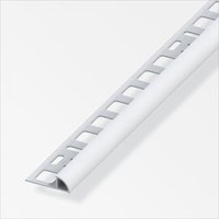 alfer Viertelkreisprofil 2.5 m, 10 x 19.5 mm PVC (Kunststoff) glatt grau Fliesenschienen von ALFER