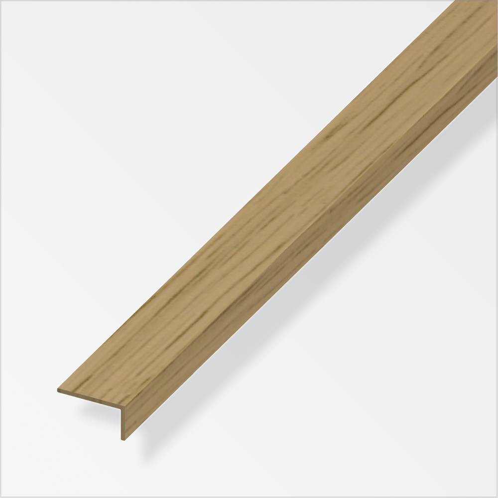 alfer Winkel 1 m, 13 x 22 mm PVC (Kunststoff) glatt eiche hell von ALFER