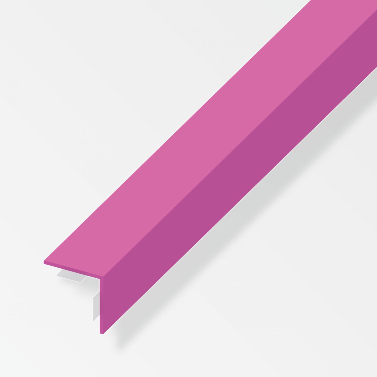 alfer Winkel 1 m, 25 x 25 mm PVC (Kunststoff) glatt pink von ALFER