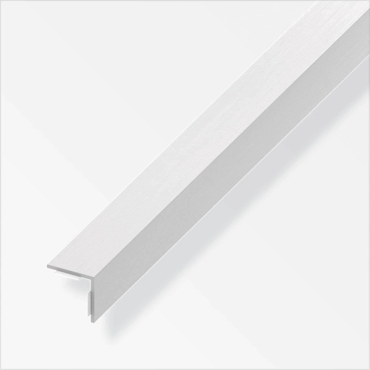 alfer Winkel 1 m, 20 x 20 mm PVC (Kunststoff) glatt Edelstahloptik von ALFER