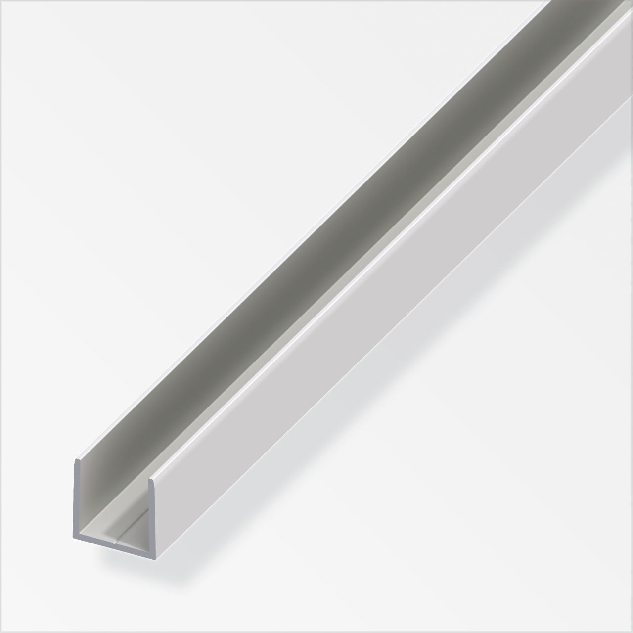 alfer clampline-U-Profil 2 m, 7.9 x 10 x 1.5 mm Aluminium eloxiert silber von ALFER