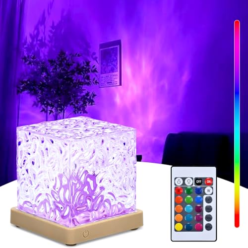 ALFFREUDE led nordlicht ambiente lampe 16 Farben 4 Modi Wave Lamp LED Nachtlicht Sternenhimmel mit Touch Fernbedienung Polarlicht Lampe Schlafzimmer Party Geschenk Spielzimmer Bar Wohnzimmer Deko von ALFFREUDE