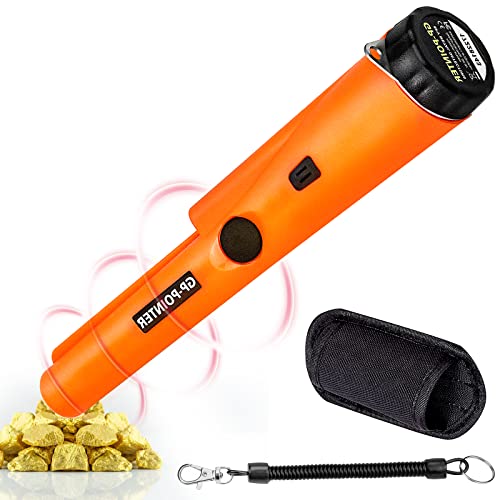 Tragbar Metallsuchgerät IP66 Wasserdichter Metallpointer Profi Metalldetektor Pinpointer mit eingebautem LED Indicator/Alarm Licht/ 360° Scan/Holster für Goldmünze Hunt, Relikte, Schmuck von ALFFREUDE