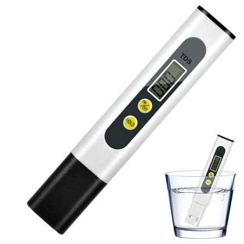 Wassertester, TDS Messgerät für Trinkwasser, Wasserqualität-Tester für Trinkwasser, Schwimmbad, Aquarium, Pools und Labor, Messbereich 0-9990 PPM von ALFFREUDE