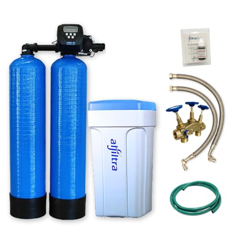 ALFILTRA Duplex 60 Wasserenthärtungsanlage mit Anschluss-Set – Zweisäulige Profi-Enthärtungsanlage, unterbrechungsfreie Weichwasserversorgung für Ein- und Mehrfamilienhäuser ALFILTRA Duplex 60 Wasserenthärtungsanlage mit Anschluss-Set – Zweisäulige Profi-Enthärtungsanlage, unterbrechungsfreie Weichwasserversorgung für Ein- und Mehrfamilienhäuser von ALFILTRA