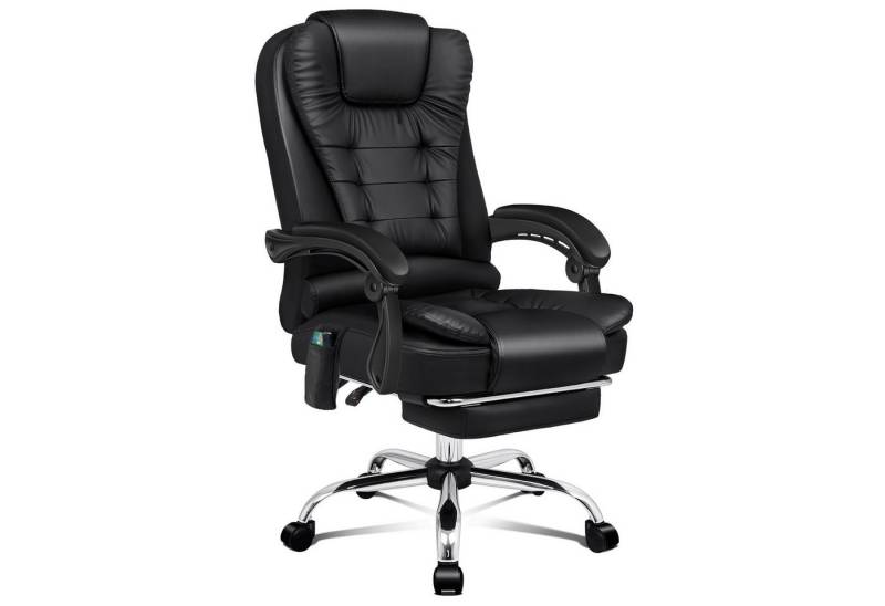 ALFORDSON Bürostuhl 8-Punkt-Massage-Vibration, Höhenverstellbarer Chefsessel (1 St), Mit Armlehnen, Belastbar bis 180 kg, Gewärmter Sitz von ALFORDSON