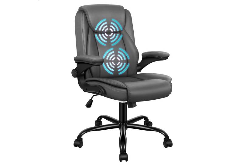 ALFORDSON Bürostuhl Ergonomischer Massage Studienstuhl mit Klappbarer Armlehne, Für Computer Arbeitstisch, Max Belastung 150kg von ALFORDSON