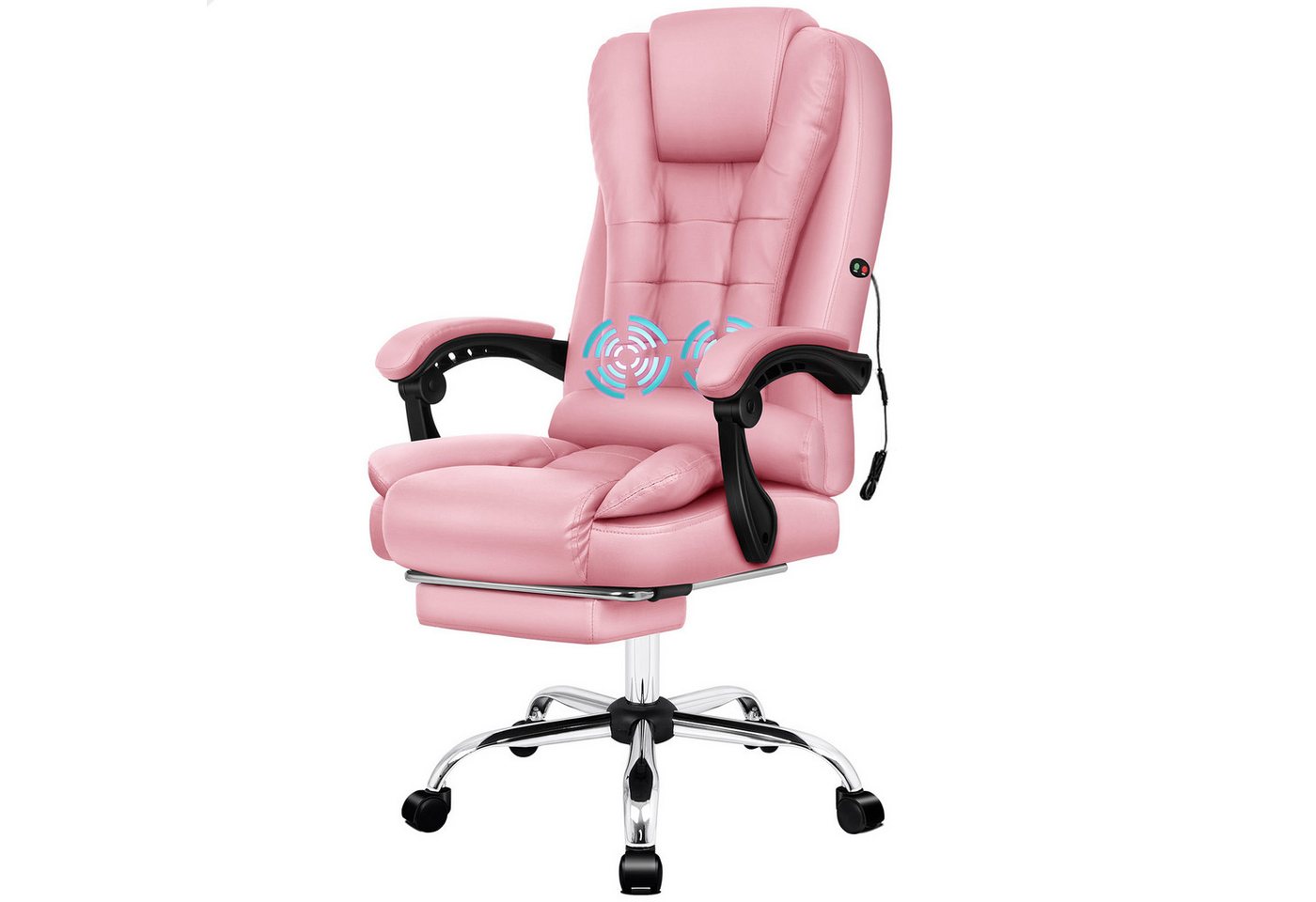ALFORDSON Bürostuhl Gaming-Stuhl, Massage-Computerstuhl mit Wippfunktion, mit verstellbaren Armlehnen, höhenverstellbar, Rosa ALFORDSON Bürostuhl Gaming-Stuhl, Massage-Computerstuhl mit Wippfunktion, mit verstellbaren Armlehnen, höhenverstellbar, Rosa von ALFORDSON