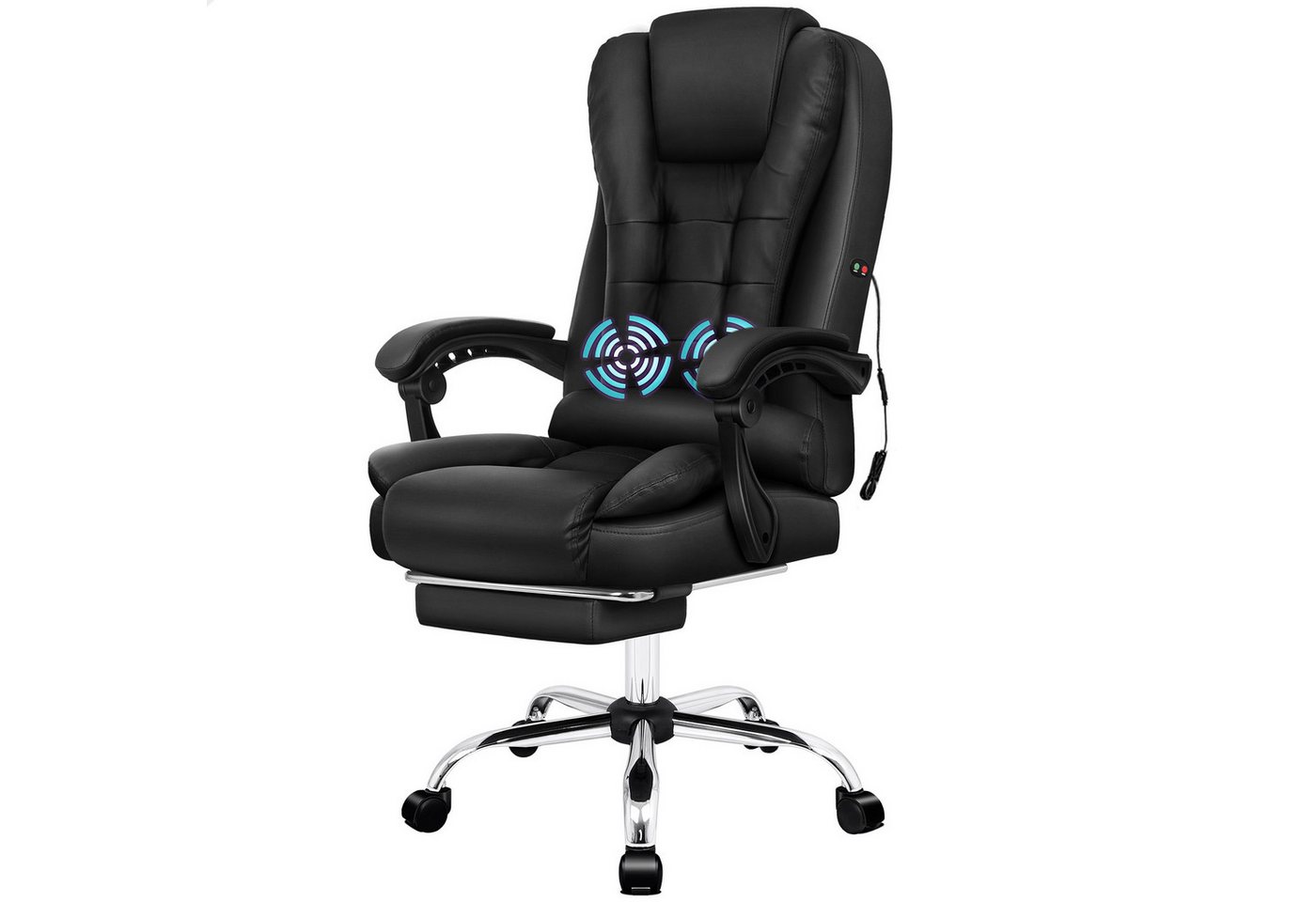 ALFORDSON Bürostuhl Gaming-Stuhl, Massage-Computerstuhl mit Wippfunktion, mit verstellbaren Armlehnen, höhenverstellbar, Schwarz ALFORDSON Bürostuhl Gaming-Stuhl, Massage-Computerstuhl mit Wippfunktion, mit verstellbaren Armlehnen, höhenverstellbar, Schwarz von ALFORDSON