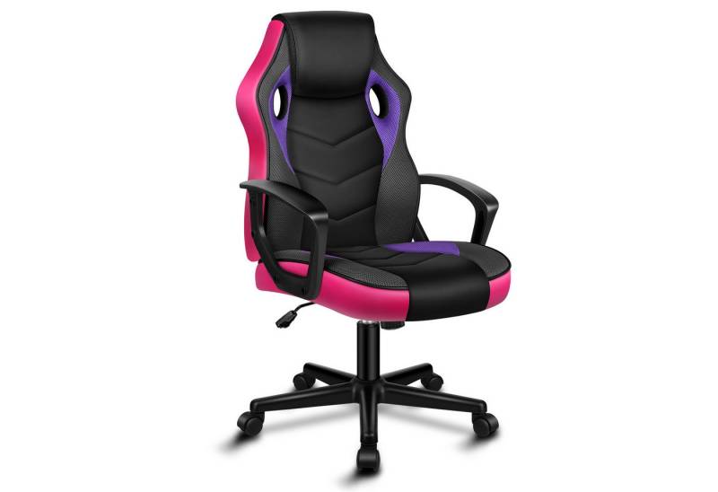 ALFORDSON Bürostuhl Racing Schreibtischstuhl, Drehbarer PC-Gaming-Stuhl (1 St), Ergonomischer, höhenverstellbarer und gepolsterter Polsterstuhl von ALFORDSON