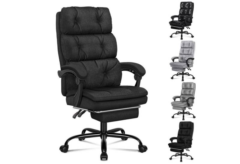 ALFORDSON Bürostuhl mit Fußstütze und hoher Rückenlehne, 150°-Neigung, Schwarz ALFORDSON Bürostuhl mit Fußstütze und hoher Rückenlehne, 150°-Neigung, Schwarz von ALFORDSON