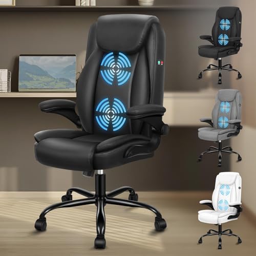 ALFORDSON Massage-Bürostuhl, Computer-Sessel, Schreibtischstuhl aus Kunstleder, 150 kg belastbar, 90-135 ° Rückenlehne, höhenverstellbarer ergonomischer PC-Stuhl,Schwarz ALFORDSON Massage-Bürostuhl, Computer-Sessel, Schreibtischstuhl aus Kunstleder, 150 kg belastbar, 90-135 ° Rückenlehne, höhenverstellbarer ergonomischer PC-Stuhl,Schwarz von ALFORDSON