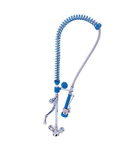 Profi ALGAN Gastro Geschirrbrause Spülbrause (blau) mit Wasserhahn, Einlochmischbatterie, Mischbatterie 1 Loch Handbrause von ALGAN precision that inspires