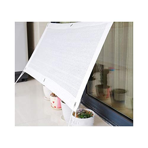 ALGFree Sonnensegel Schatten Mesh Abdeckung Schattenstoff für Pflanzen Draussen Sonnencreme UV-beständig Sonnencreme Terrasse Plane 18 Größen (Color : White, Size : 2×2m) von ALGFree-Sun Sonnensegel