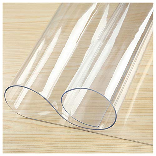 ALGFree Klarer Tischschutz - Tischdecke aus Kunststoff - rutschfeste Schutzpolster - rechteckige Vinyl-Tischdecke - PVC-Tischmatte (1.5mm,60X60cm) von ALGFree