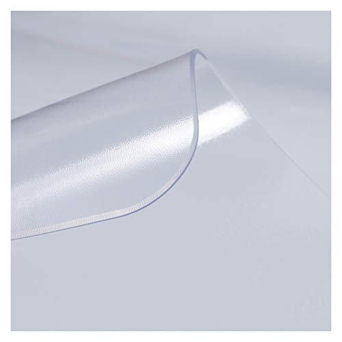 ALGFree Matt PVC Tischdecke Wasserdicht Verbrühungshemmend Tischfolie Schutzfolie Folie Zum Küche Restaurant Büro Arbeitsplatten Aus Holz/Glas, Mehrere Größen (2.0mm,90x90cm) von ALGFree