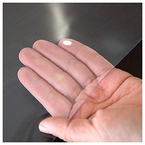 ALGFree PVC Tischschutz Tischdecke - Protector Transparent Geeignet für Tisch Küchenschrank Schreibtisch Wände Türen usw., maßgeschneidert (2mm,100X100cm) von ALGFree