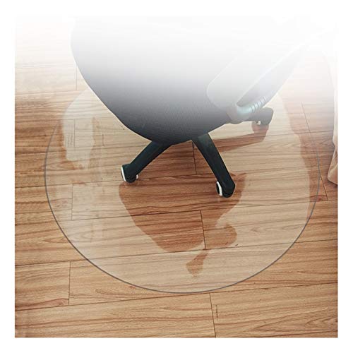 ALGFree Runder Bürostuhl Mat Tischdecke Transparent PVC Wasserdicht Anti Scratch for Teppich rutschfest Bodenschutz,Klare Tischdecken (1.5MM,Diameter-90CM) von ALGFree