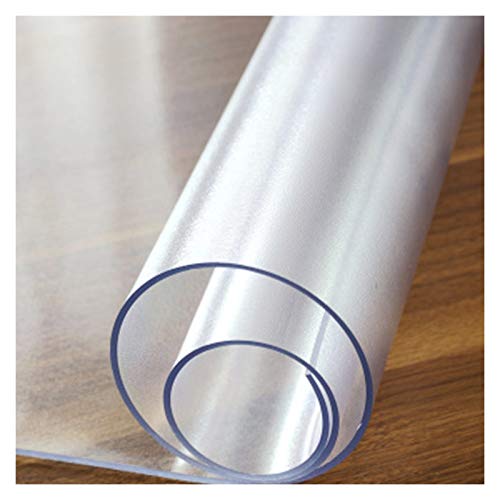 ALGFree Schutz Esszimmer Tabellen Kunststoff Hitzebeständig Wasserdicht Tischdecke Kaffee Arbeitsplatte Startseite, Anpassbar (1.6mm,85x135cm) von ALGFree