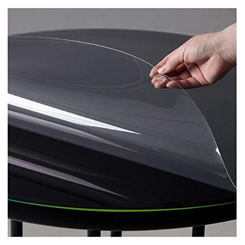 ALGFree Tischschutzfolie Bürostuhlunterlage PVC Transparente Tischdecke 1,5 MM, 2 MM, 3 MM Wasser- Und Ölbeständig Waschbar Runde Tischmatte (1.5MM,Diameter 150 Circle) von ALGFree