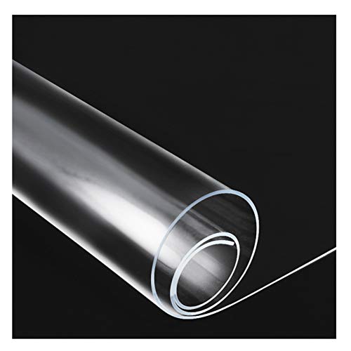 ALGFree Tischschutzfolie Wasser- Und Ölbeständig Bürostuhlunterlage Nicht Waschen TPU Weiches Glas Gesund Und Geschmacklos Benutzt Für Restaurant Couchtisch Stuhl (1.5mm,60X60cm) von ALGFree