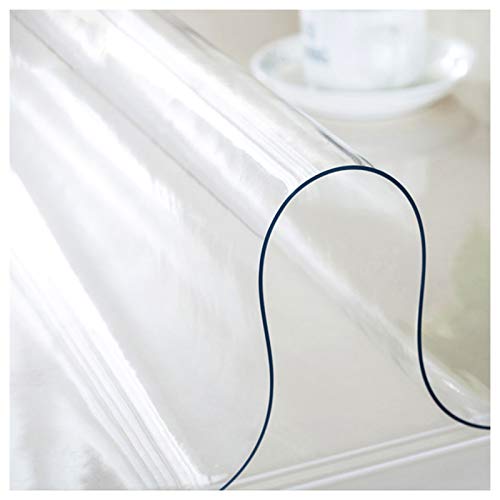 ALGFree Transparente Tischmatte, PVC-Tischdecke, langlebige, wasserdichte, klare Matte Anwendungsbereich Esstisch, Glas, Marmor, Couchtisch usw (70X130cm) von ALGFree
