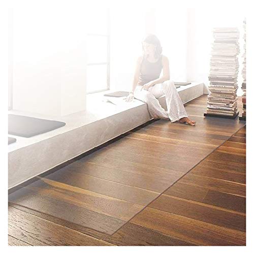 ALGFree Weiches PVC Transparent rutschfeste Matte Bodenschutzmatte Computer Stuhl Matten for Wohnzimmer Office Floor Protect Teppich Teppich (2.0mm,40X60CM) von ALGFree