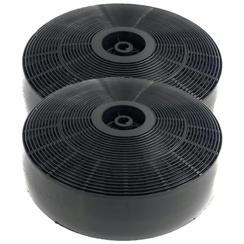 ALGOMAS® Aktivkohlefilter für Dunstabzugshauben, 2 Stück, 4 x 17,8 cm, Code 61801232, garantierte Effizienz und Haltbarkeit von ALGOMAS