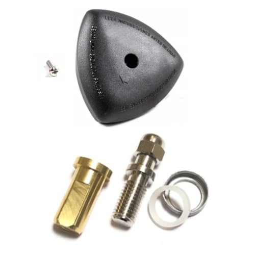 ALGOMAS® Set Topfknopf und Spindel komplett | passend für Magefesa: Star 13 und Alustar 22, Alza: Melisse | Knaufcode 09REMECPSTC | Inklusive Kegel, Spindel, Unterlegscheiben, Mutter und Schraube von ALGOMAS