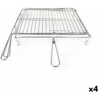 Algon - Grill verchromt drehbar versilbert 45 x 50 x 9 cm (4 Stück) von ALGON