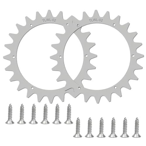 ALI2 Edelstahl Spikes für Worx Landroid Plus,Ø 225mm,inkl. 12 Edelstahlschrauben,Geschliffene Ersatz Spikes für Mähroboter (L) von ALI2