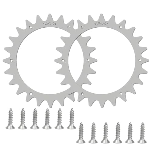 ALI2 Edelstahl Spikes für Worx Landroid S&M,Ø 205mm,inkl. 12 Edelstahlschrauben,Geschliffene Ersatz Spikes für Mähroboter (S&M) von ALI2