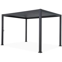 Bioklimatische Pergola, Aluminium 3x4 m verstellbare Lamellen - Anthrazit - Sweeek von SWEEEK