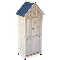 Gartenschrank aus Holz L77xP54,5xH179cm - Holzfarben - Sweeek von SWEEEK