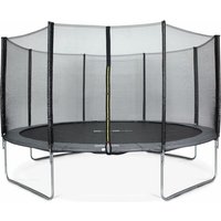 Trampolin Ø430cm -Vénus mit Schutznetz - Grau - Sweeek von SWEEEK