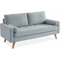 3-Sitzer Sofa, Polyester, Hellgrau - Hellgrau - Sweeek von SWEEEK