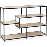 Sweeek - Asymmetrisches Regal Metall & Holzoptik von SWEEEK